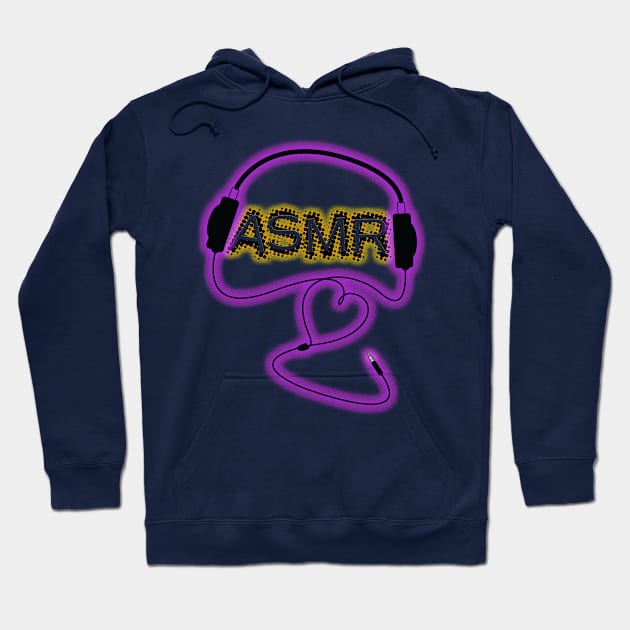 ASMR Headphones Hoodie by StarkContrastDesigns